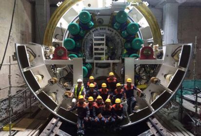 Người FECON trên công trường thi công TBM Metro Line 1 TP. Hồ Chí Minh