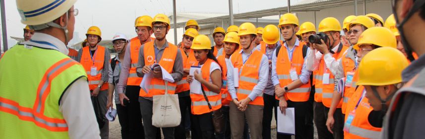 Các nhà khoa học thăm quan Công trường trước Hội thảo GEOTEC 2019