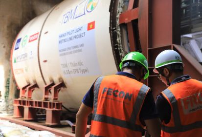 FECON SẴN SÀNG KHOAN HẦM TẠI DỰ ÁN ĐƯỜNG SẮT ĐÔ THỊ TUYẾN NHỔN – GA HÀ NỘI