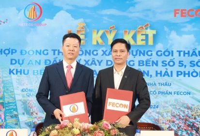 TẬP ĐOÀN FECON TRÚNG THÊM GÓI THẦU THIẾT KẾ THI CÔNG ĐƯỜNG BÃI, KẾT CẤU HẠ TẦNG - DỰ ÁN BẾN CẢNG SỐ 5, 6 KHU BẾN CẢNG LẠCH HUYỆN 
