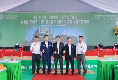 LIÊN DANH VIETTEL – FECON SOUTH – LŨNG LÔ THAM GIA KHỞI CÔNG NHÀ MÁY ĐỐT RÁC PHÁT ĐIỆN VIETSTAR