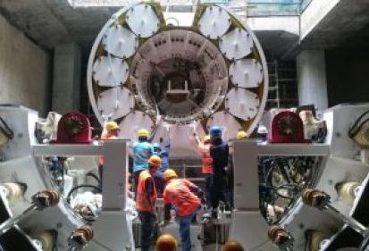 Người FECON trên công trường thi công TBM Metro Line 1 TP. Hồ Chí Minh